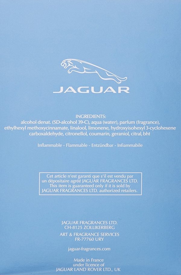 Jaguar Classic Blue EDT for Men, 100ml - Image 3