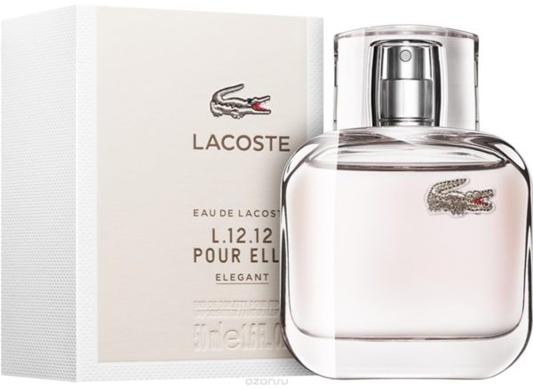 Lacoste L.12.12 Pour Elle Elegant Eau De Lacoste Perfume for Women, 90 ml - Image 2