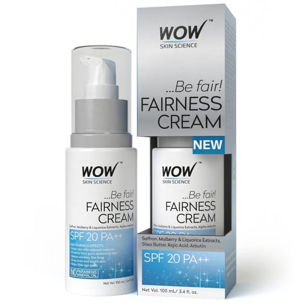 WOW Skin Science Fairness Cream with SPF 20 PA++, Super Saver Pack of 100ml