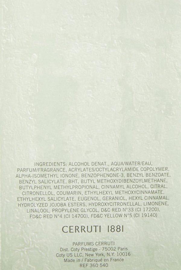 Cerruti 1881 Homme Eau De Toilette for Men, 100 ml - Image 3